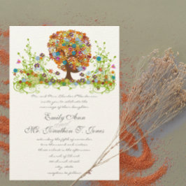 Invitaciones a la boda de la bifurcación lateral f