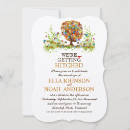 Invitaciones a la boda de la bifurcación lateral f