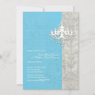 Invitaciones a la boda de la Breeze de Chandelier
