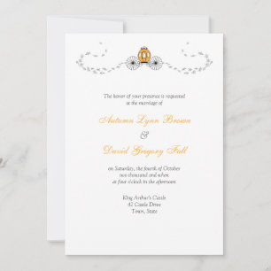 Invitaciones a la boda de la caída de la calabaza
