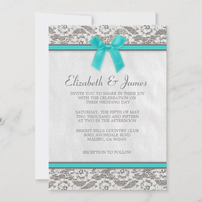 Invitaciones a la boda de la casa de campo Verde a (Anverso)