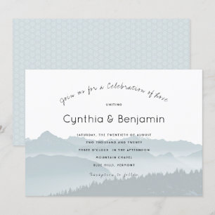 Invitaciones a la boda de la celebración de Mounta