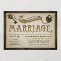 Invitaciones a la boda de la clave de bloqueo de c