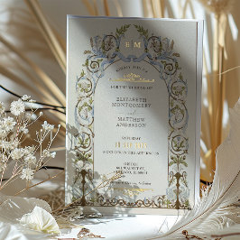 Invitaciones a la boda de la elegancia real en Vic