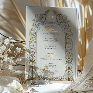 Invitaciones a la boda de la elegancia real en Vic