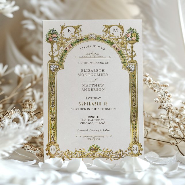 Invitaciones a la boda de la elegancia real victor (Subido por el creador)