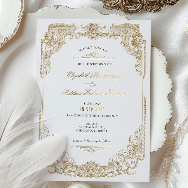 Invitaciones a la boda de la elegancia real victor (Subido por el creador)