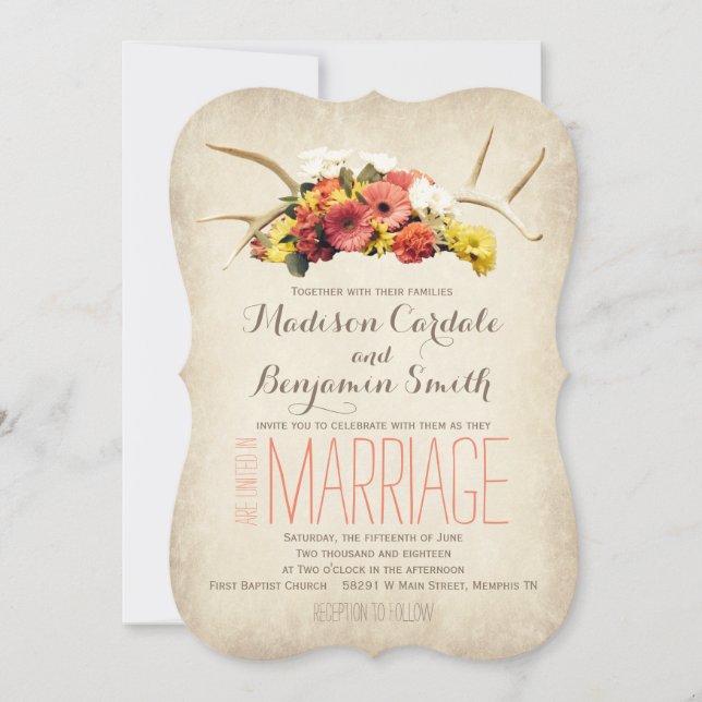 Invitaciones a la boda de la fiesta de los vendedo (Anverso)