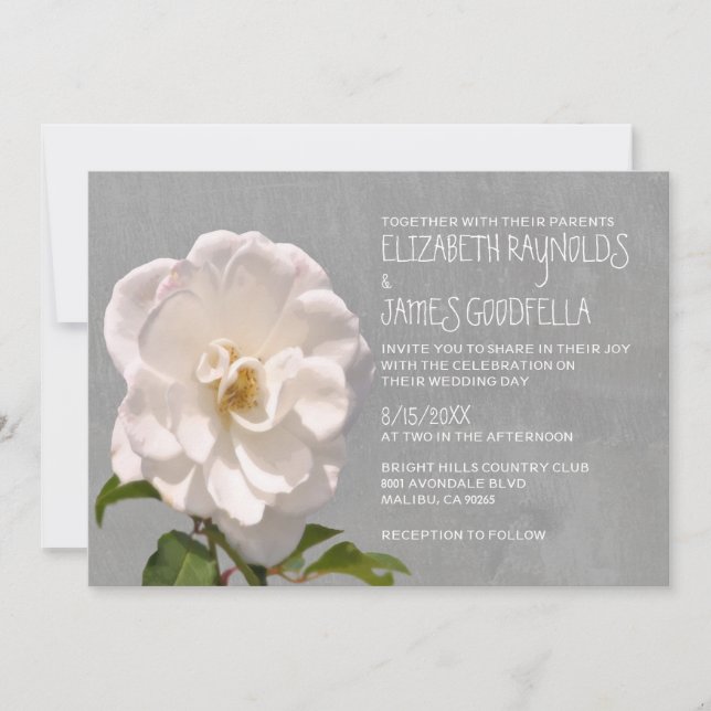 Invitaciones a la boda de la Gardenia (Anverso)