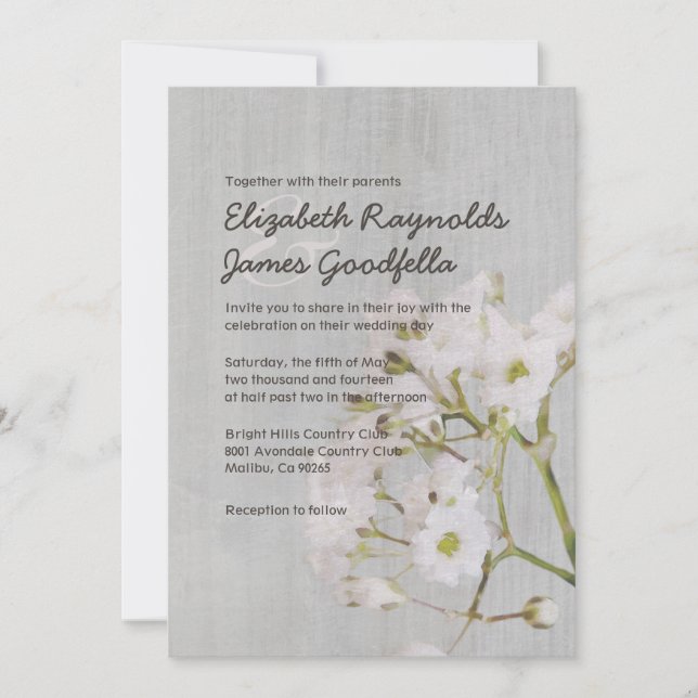 Invitaciones a la boda de la gitofilia veneciana (Anverso)