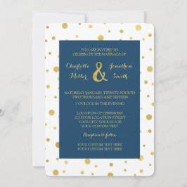 Invitaciones a la boda de la Marina Blue Gold Conf