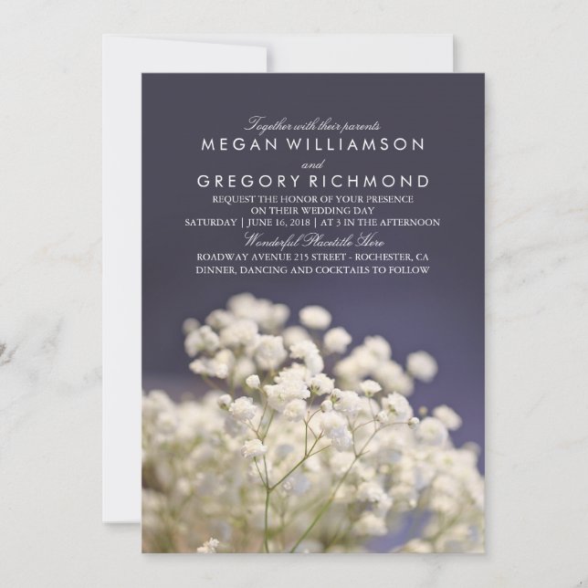 Invitaciones a la boda de la Marina de Mama (Anverso)