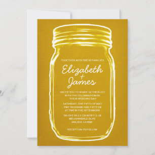 Invitaciones a la boda de la mascota de oro