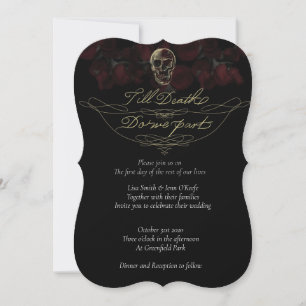 Invitaciones a la boda de la muerte