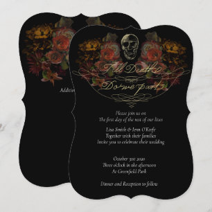 Invitaciones a la boda de la muerte hasta los colo