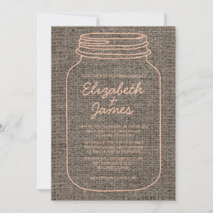 Invitaciones a la boda de la pareja de corales
