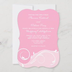 Invitaciones a la boda de la paréntesis de zigzag