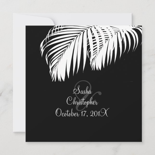 Invitaciones a la boda de la playa de PixDezines (Anverso)