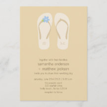 Invitaciones a la boda de la playa Flip Flop - Flo