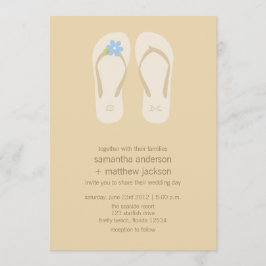 Invitaciones a la boda de la playa Flip Flop - Flo