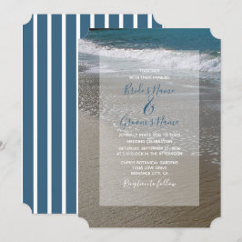Invitaciones a la boda de la playa y la arena