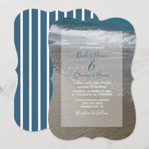 Invitaciones a la boda de la playa y la arena