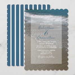 Invitaciones a la boda de la playa y la arena