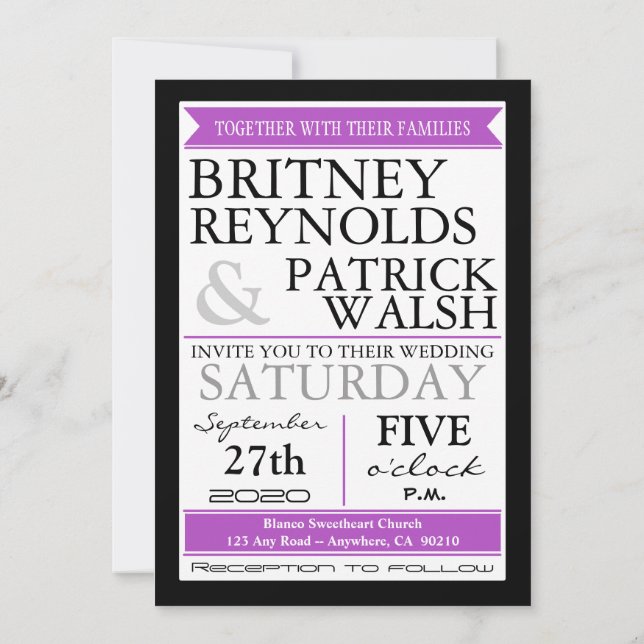 Invitaciones a la boda de la pluma de pavo real pú (Reverso)