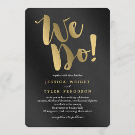 Invitaciones a la boda de la promesa brillante