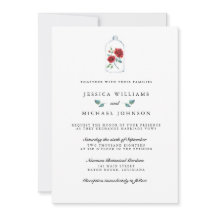 Invitaciones a la boda de la Rosa Roja
