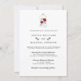 Invitaciones a la boda de la Rosa Roja
