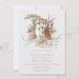 Invitaciones a la boda de la Selva Tropical Cheeta