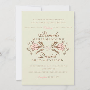 Invitaciones a la boda de las Flores Británicas