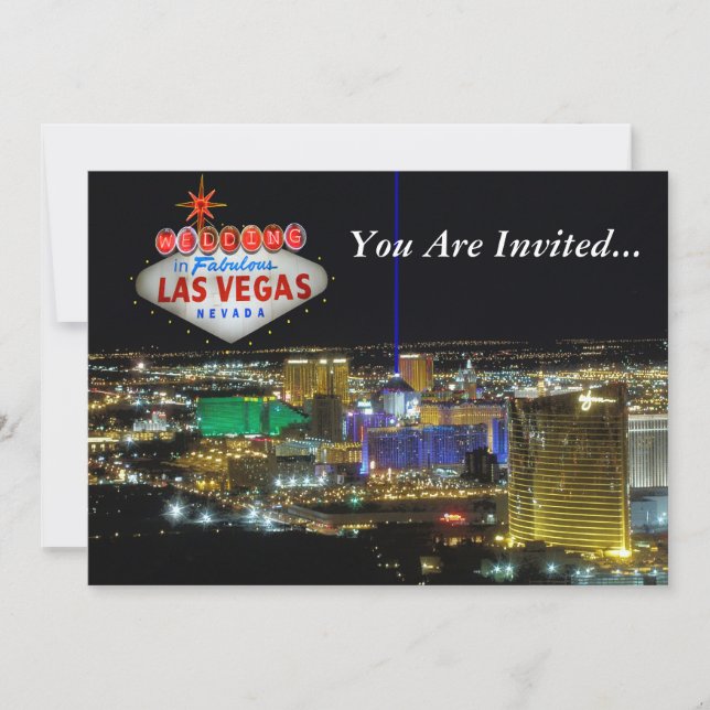 Invitaciones a la boda de Las Vegas (Anverso)