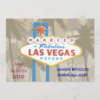 Invitaciones a la boda de Las Vegas