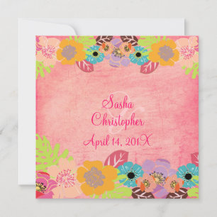 Invitaciones a la boda de Leis/Luau