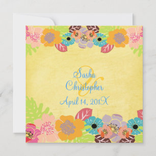Invitaciones a la boda de Leis/Luau