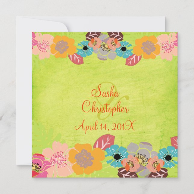 Invitaciones a la boda de Leis/Luau (Anverso)