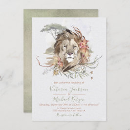 Invitaciones a la boda de León de la Selva Tropica
