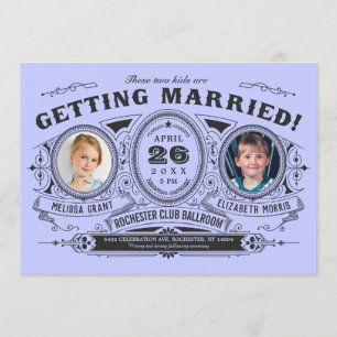 Invitaciones a la boda de Lesbianas con fotos de n