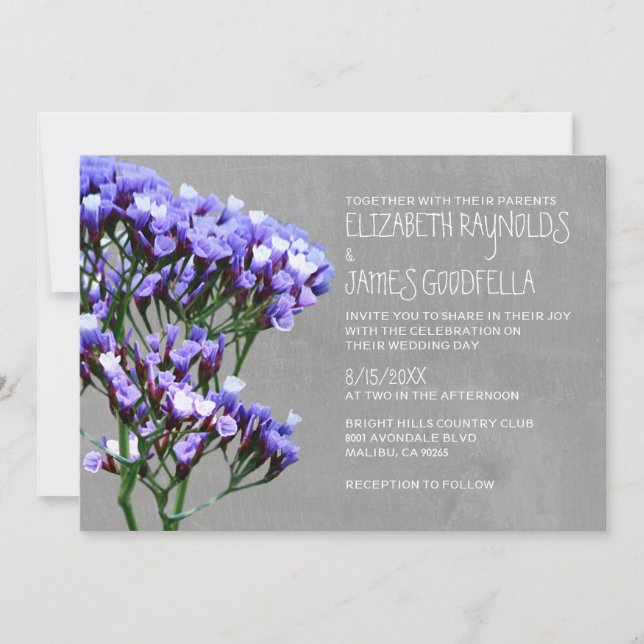 Invitaciones a la boda de limón (Anverso)