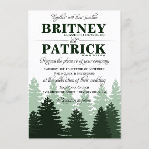 Invitaciones a la boda de los bosques encantados d