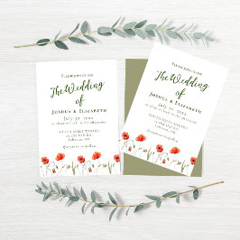 Invitaciones a la boda de los Cachorros Minimalist