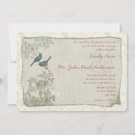 Invitaciones a la boda de los hermanos Verde azula
