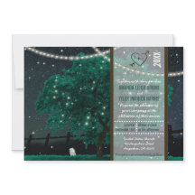 Invitaciones a la boda de luciérnagas en la barra