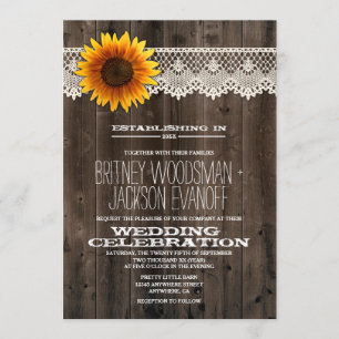 Invitaciones a la Boda de Madera de Cereales y Caz