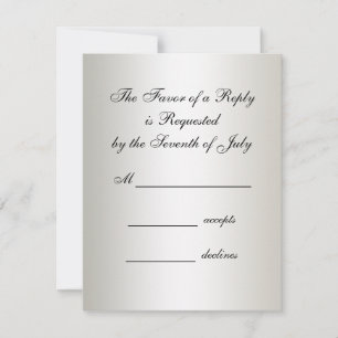 Invitaciones a la boda de marfil Black Tie Damask