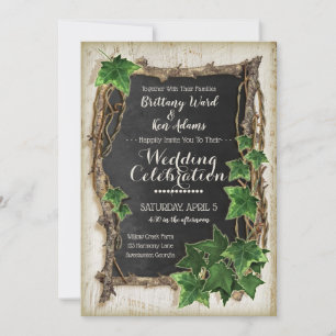 Invitaciones a la boda de marfil y marfil