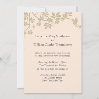 Invitaciones A La Boda De Marfil Y Taupe
