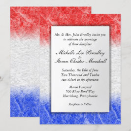 Invitaciones a la boda de mármol blanco y azul